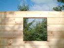 Log Cabin Kit Construction in Maine Step 17